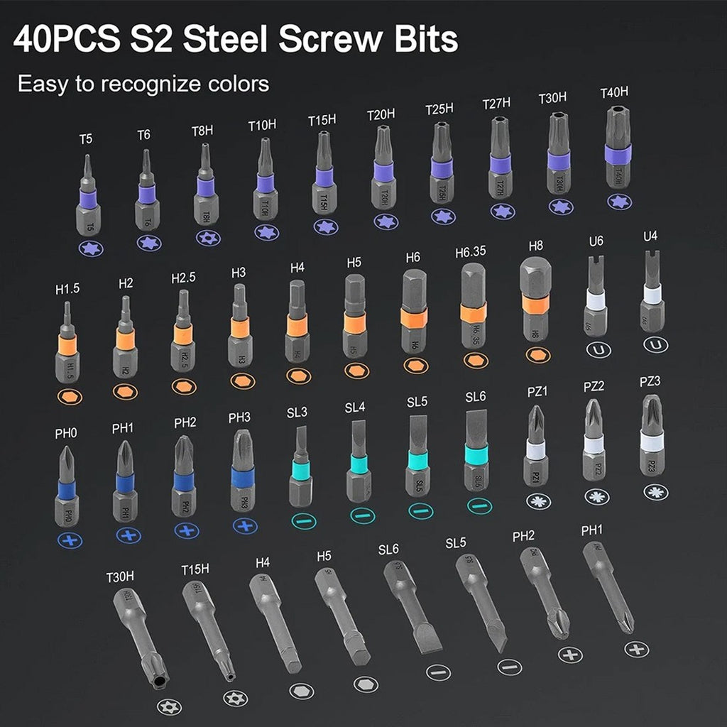 42-in-1 Magnetic Screwdriver Set for DIY Enthusiasts