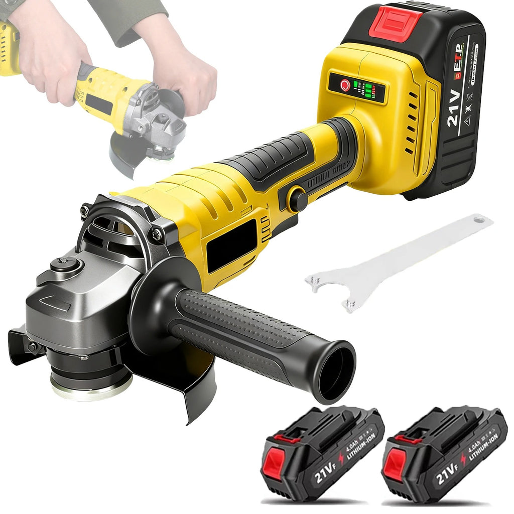 Cordless 125mm Angle Grinder with Battery & Charger