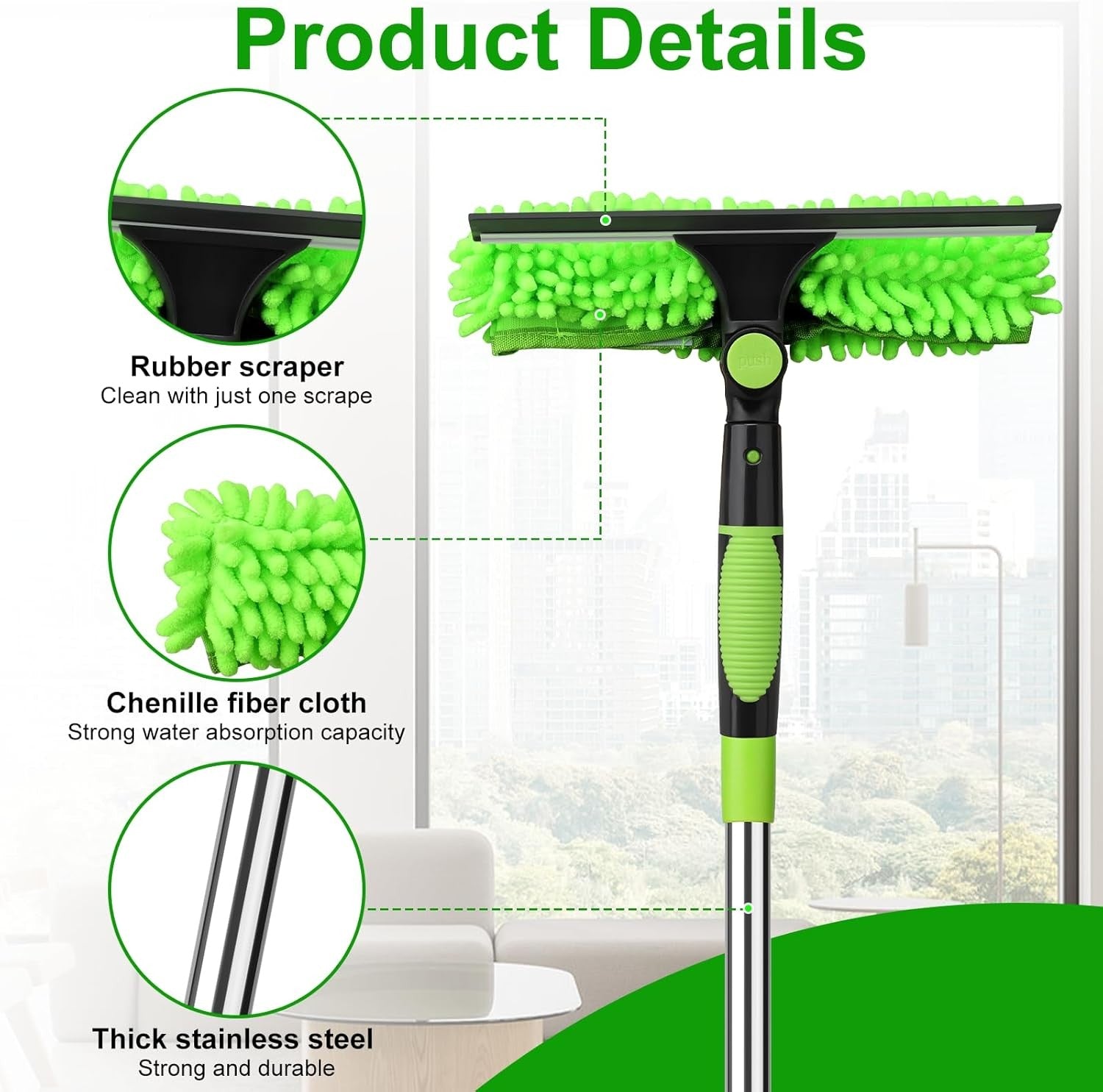 4.5M Telescopic Extendable Window Cleaning Kit