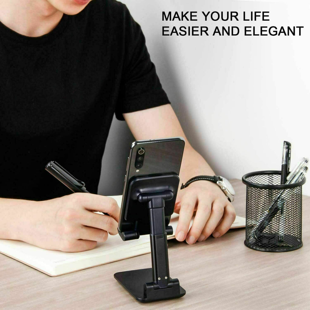 Premium Foldable Cell Phone Stand & Tablet Mount