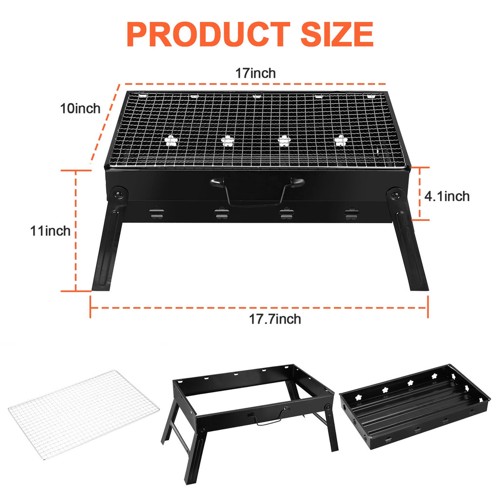 Portable Foldable BBQ Grill for Outdoor Adventures