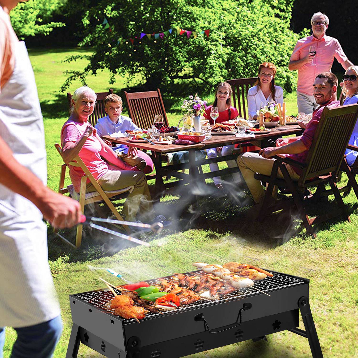 Portable Foldable BBQ Grill for Outdoor Adventures