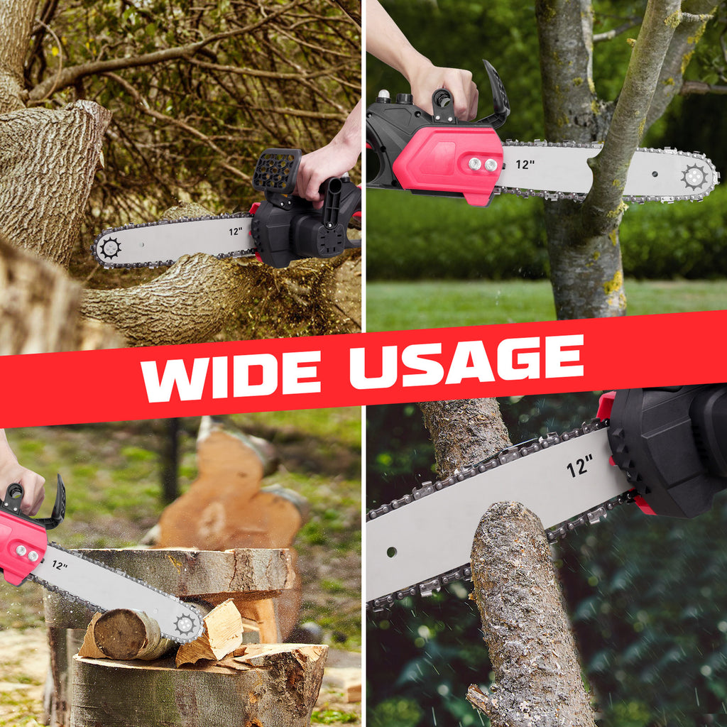 Effortless 12 Inch Cordless Chainsaw