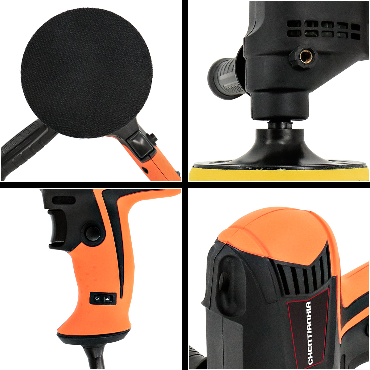 980W Heavy Duty Car Polisher with 6 Speed Settings