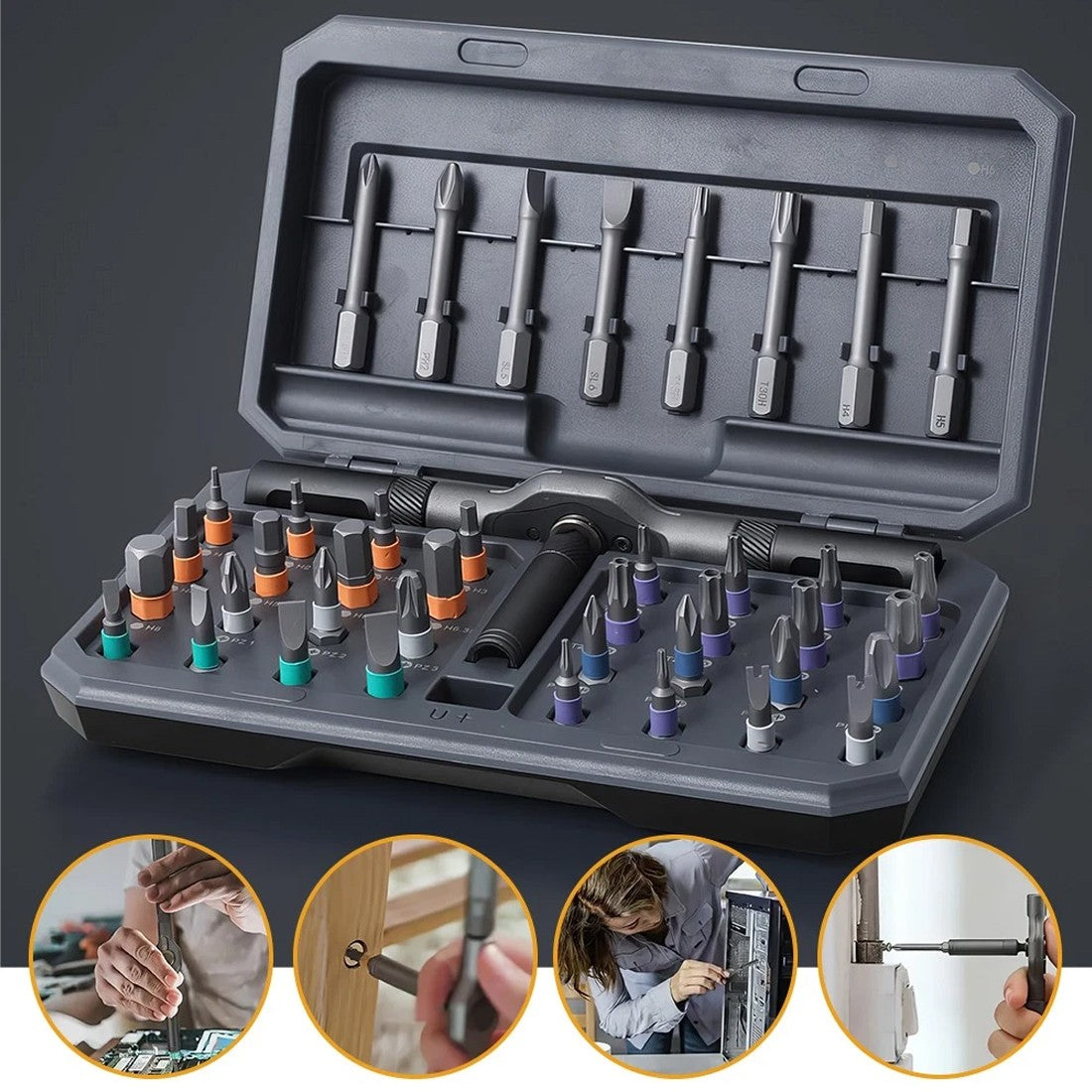 42-in-1 Magnetic Screwdriver Set for DIY Enthusiasts