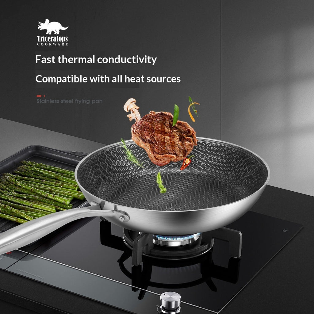Premium 304 Stainless Steel Non-Stick Pan
