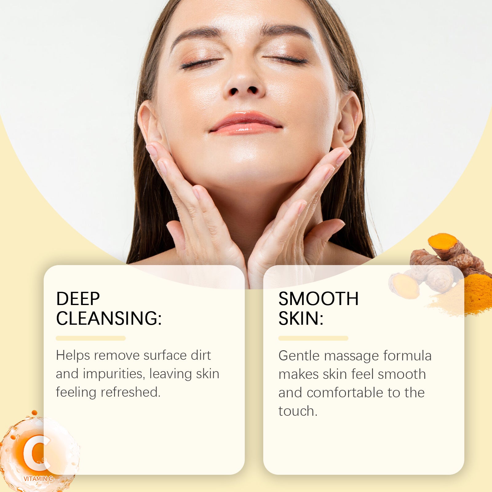 OUHOE Turmeric Exfoliating Facial Scrub