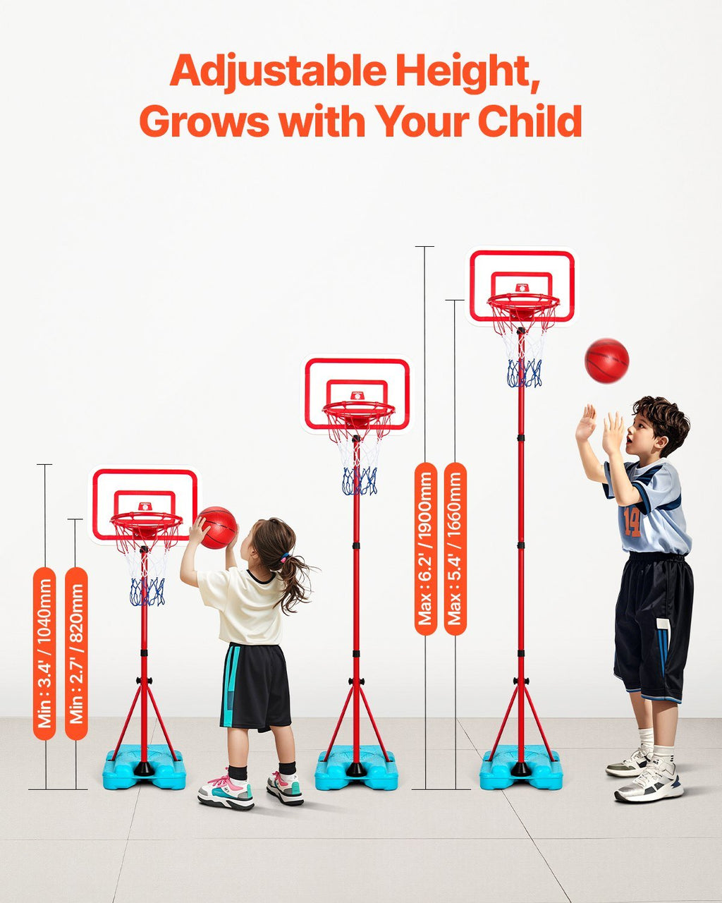 Portable Kids Basketball Hoop