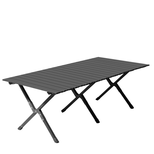 Compact & Sturdy Black Camping Roll Table