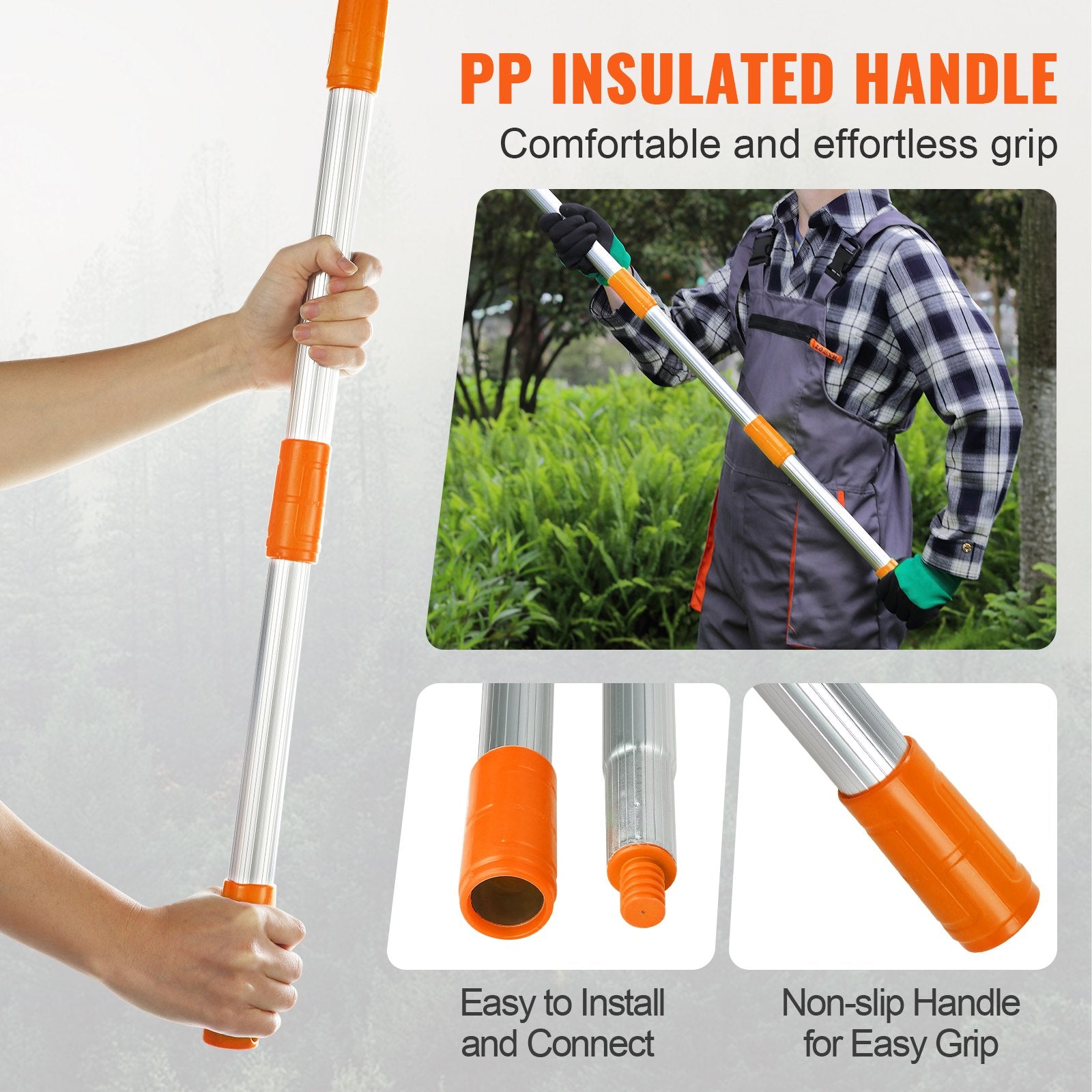 Extendable Manual Pole Saw for High Branches