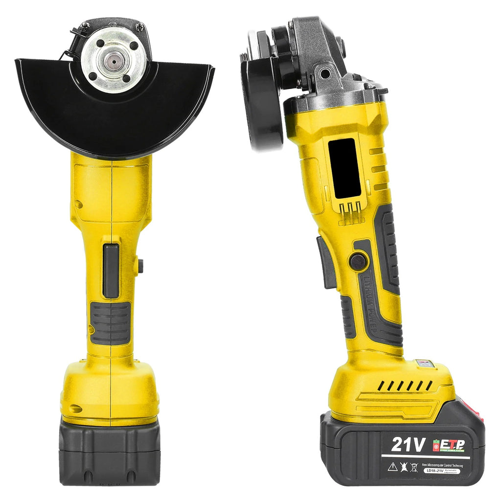 Cordless 125mm Angle Grinder with Battery & Charger
