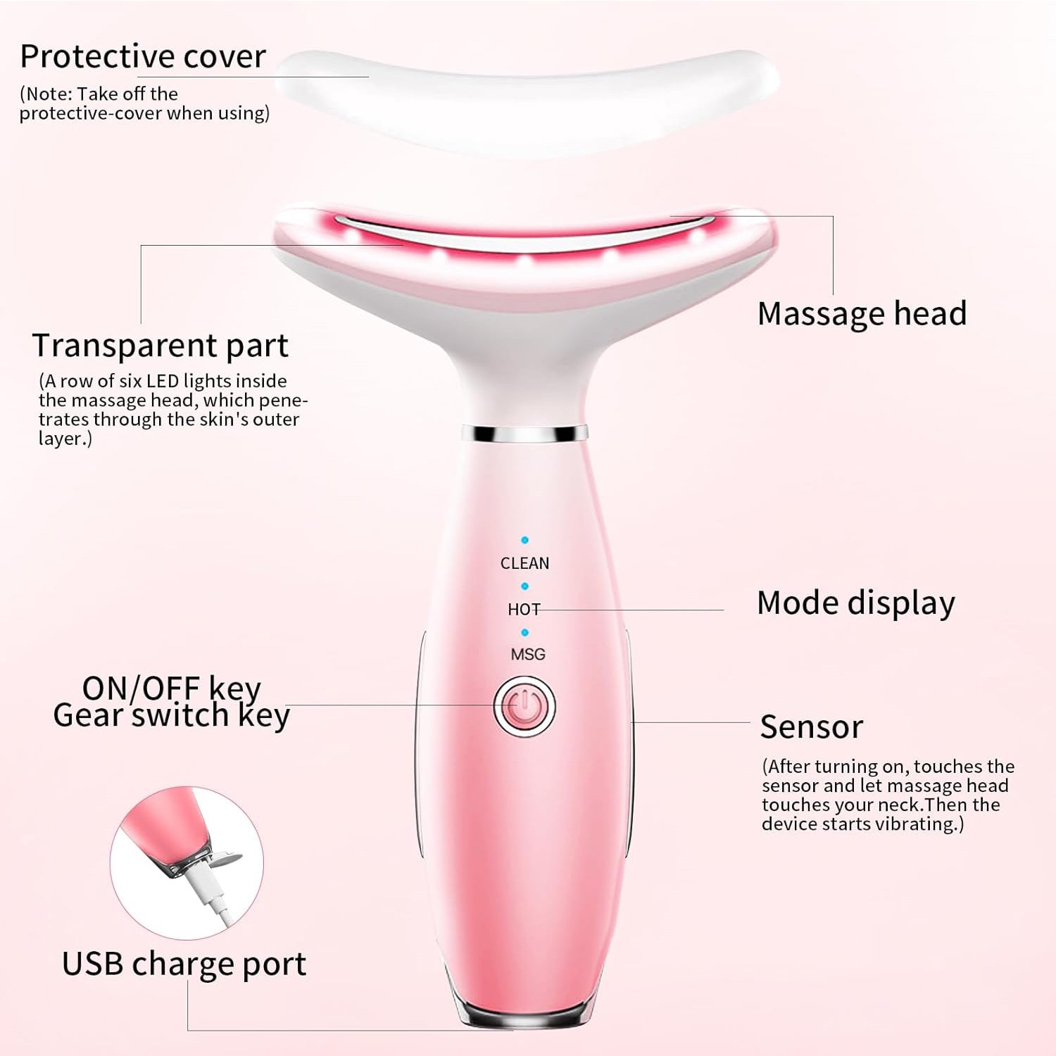 Revitalise & Sculpt: Premium 3-in-1 Neck & Face Massager