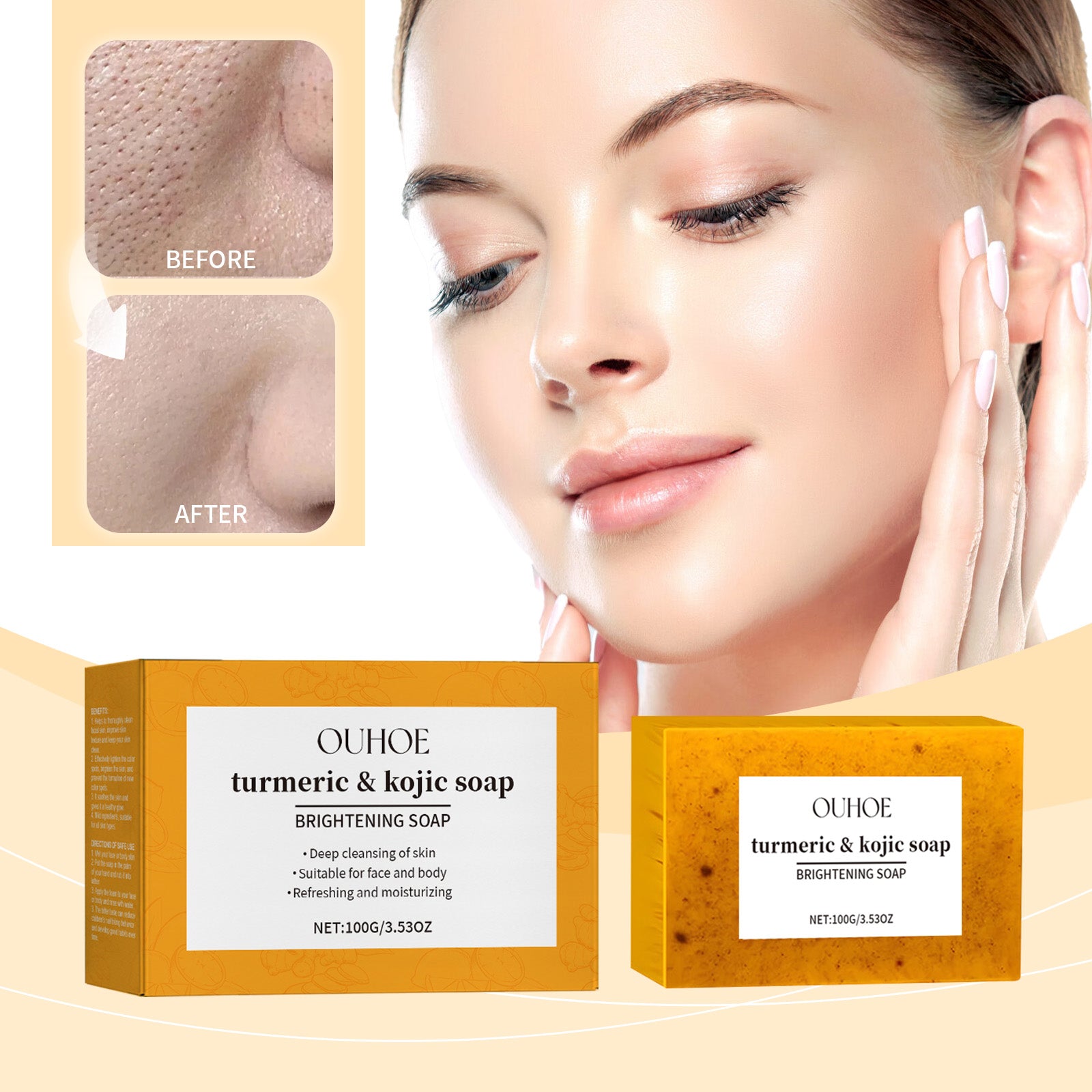 Natural Radiance Turmeric & Kojic Soap