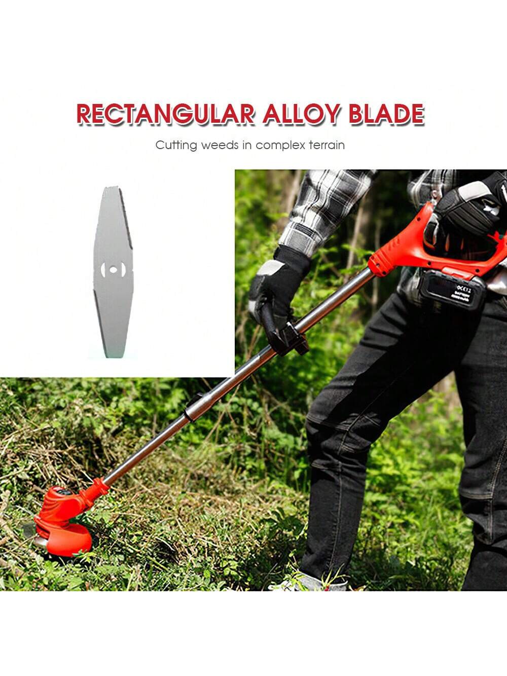 Cordless Electric Strimmer & Grass Trimmer with Dual Battery
