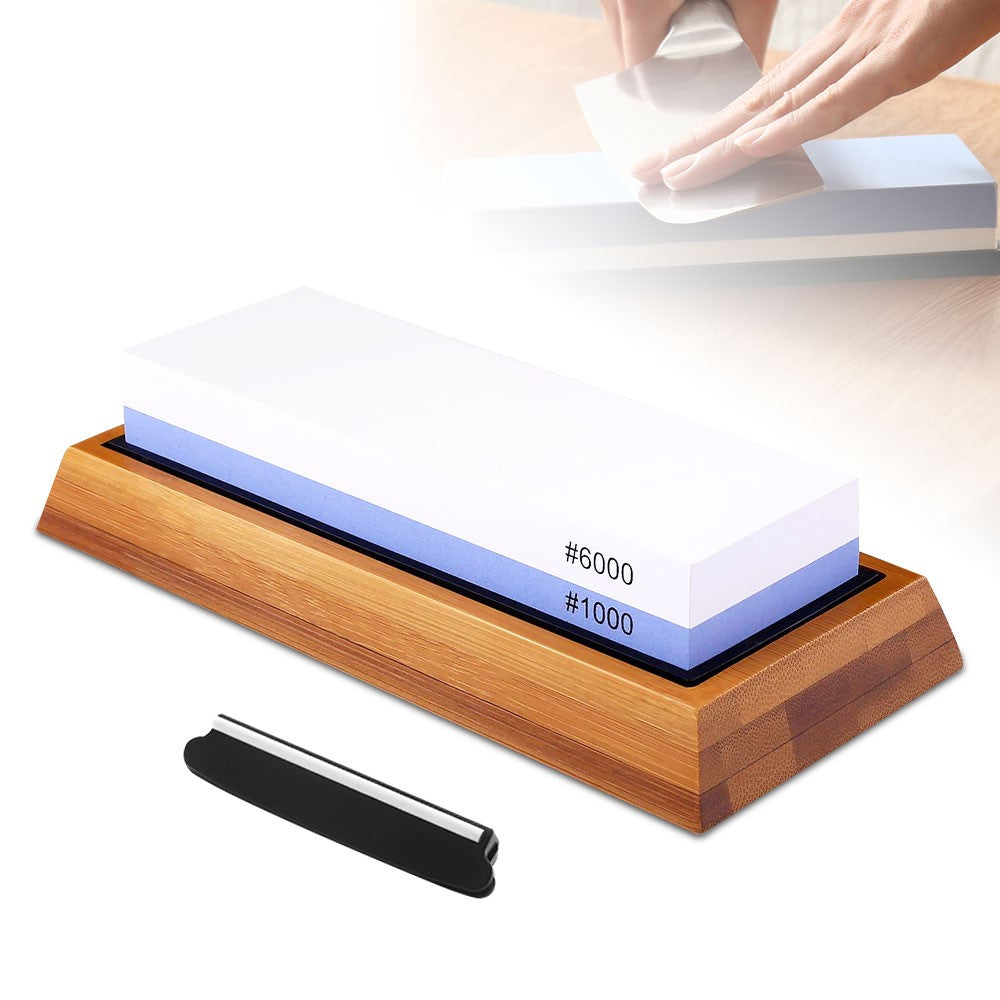 Blue & White Double-sided Oilstone Set