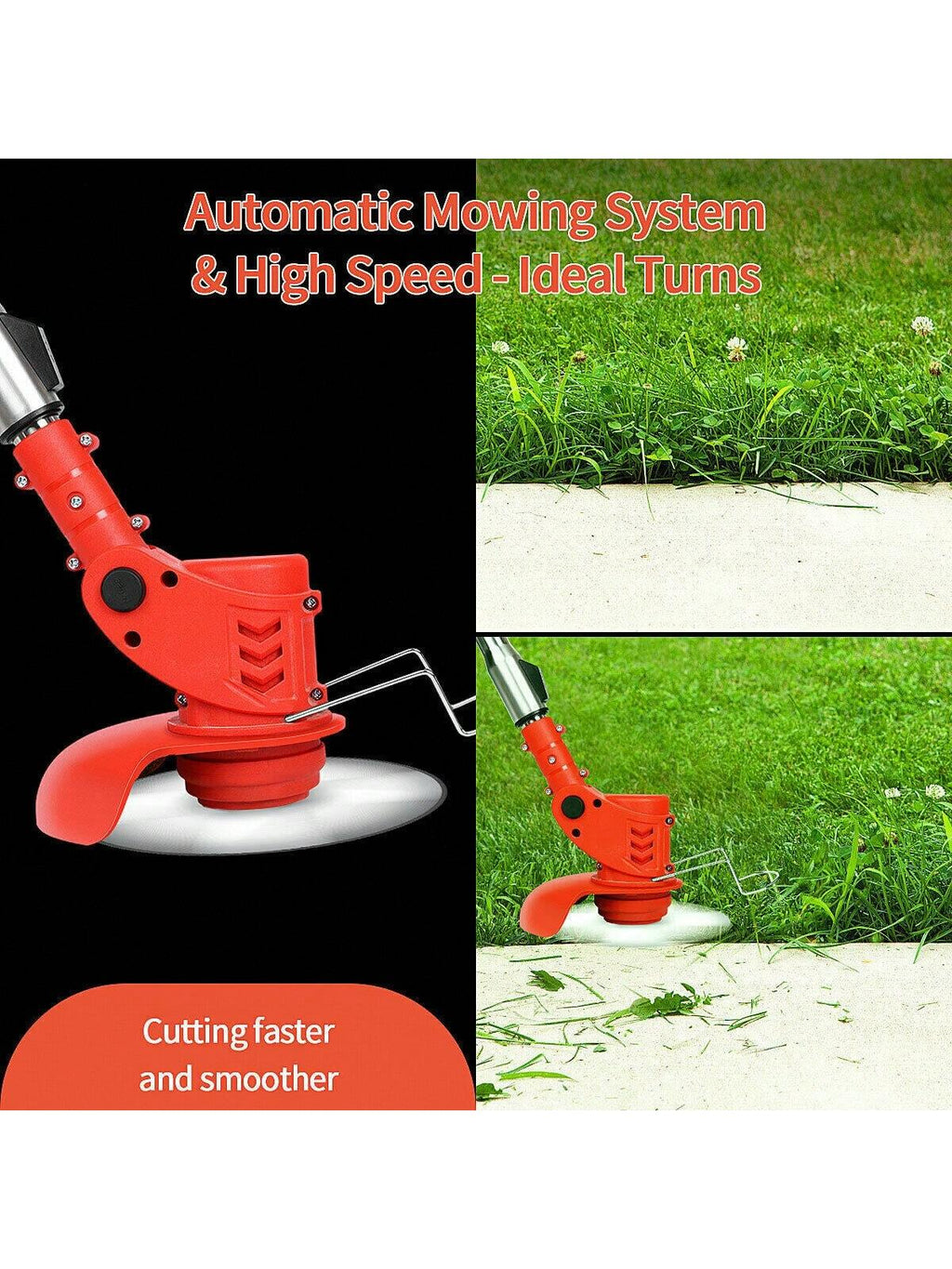 Cordless Electric Strimmer & Grass Trimmer with Dual Battery