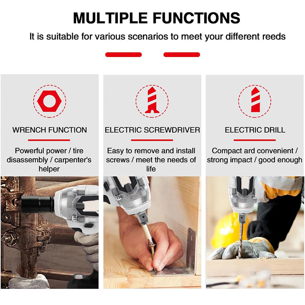 High-Power Electric Cordless Impact Wrench