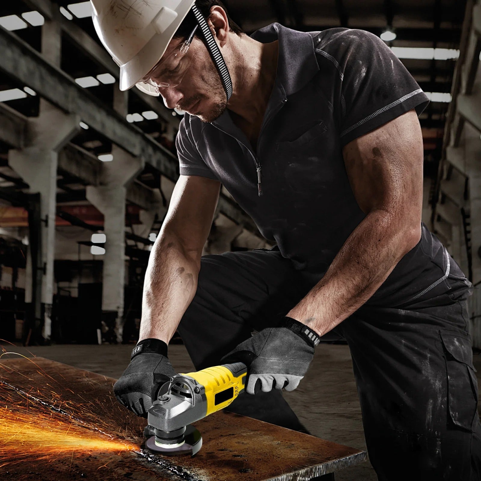 Cordless 125mm Angle Grinder with Battery & Charger