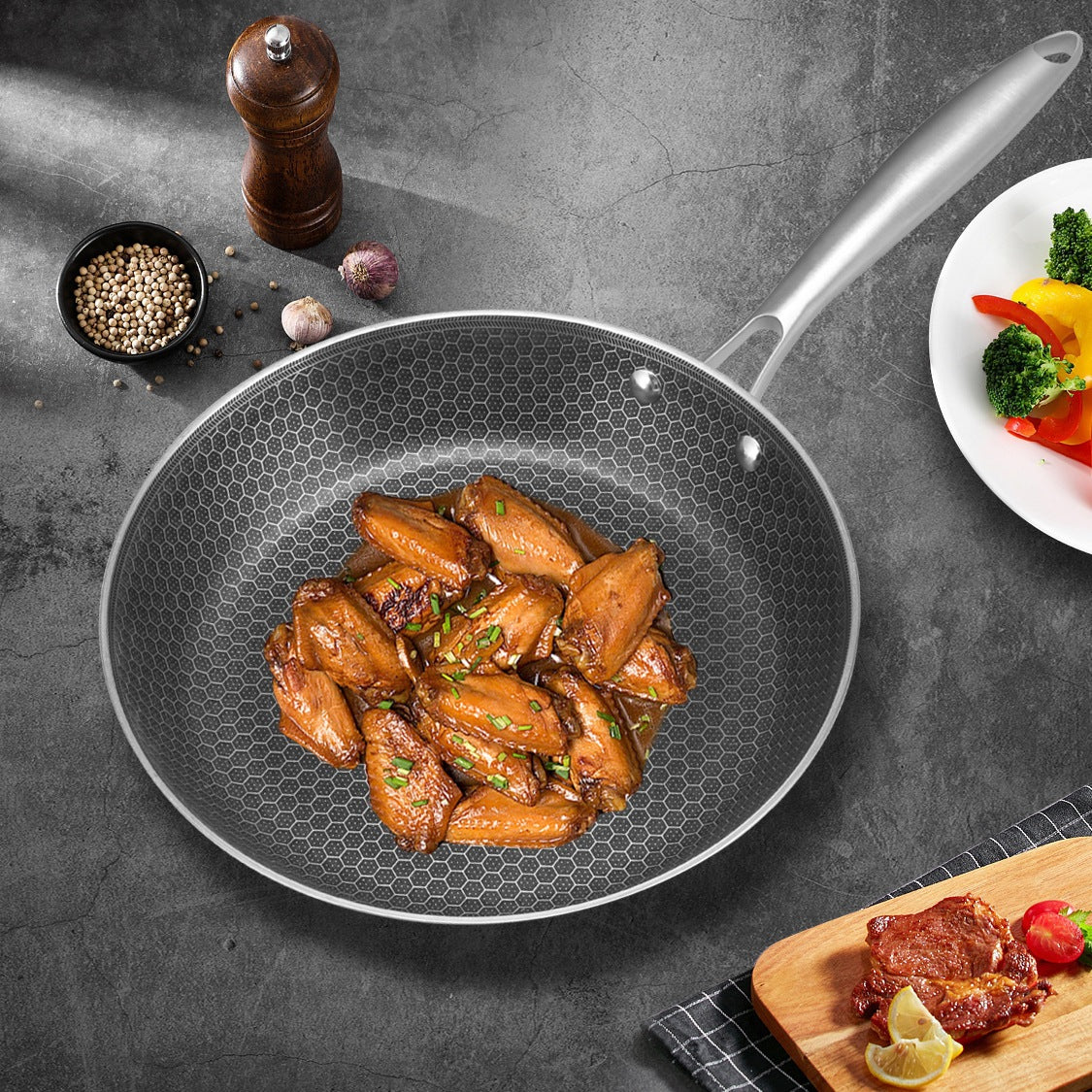 Premium 304 Stainless Steel Non-Stick Pan