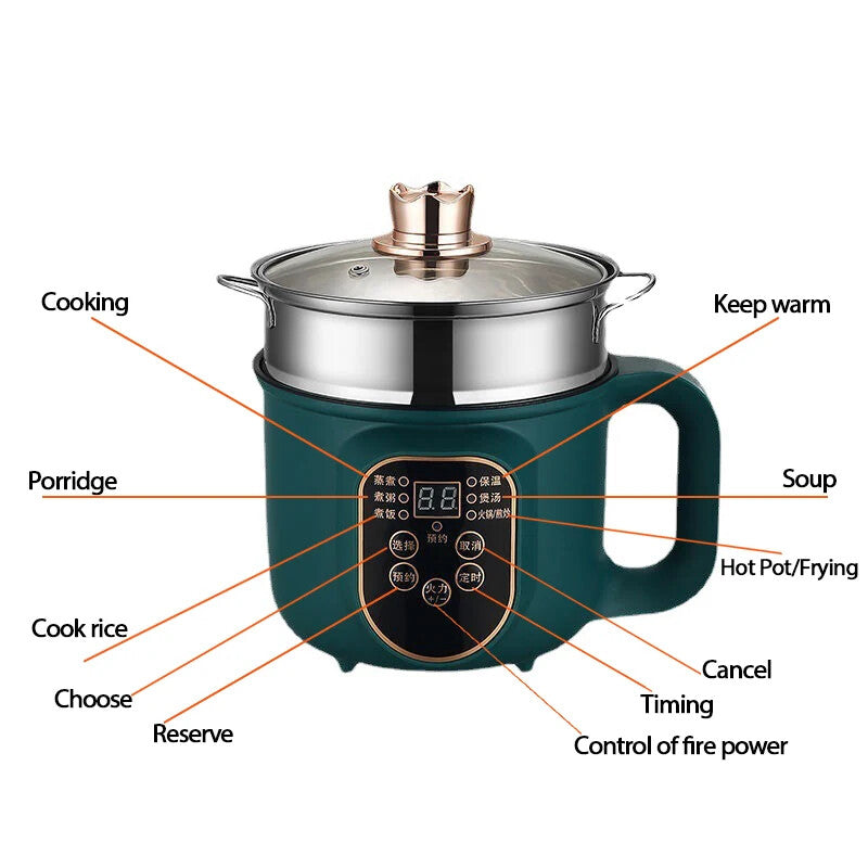 Non-stick Electric Hot Pot & Rice Cooker
