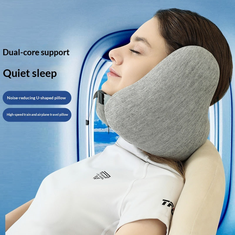 Comfortable Memory Foam U-shaped Travel Pillow