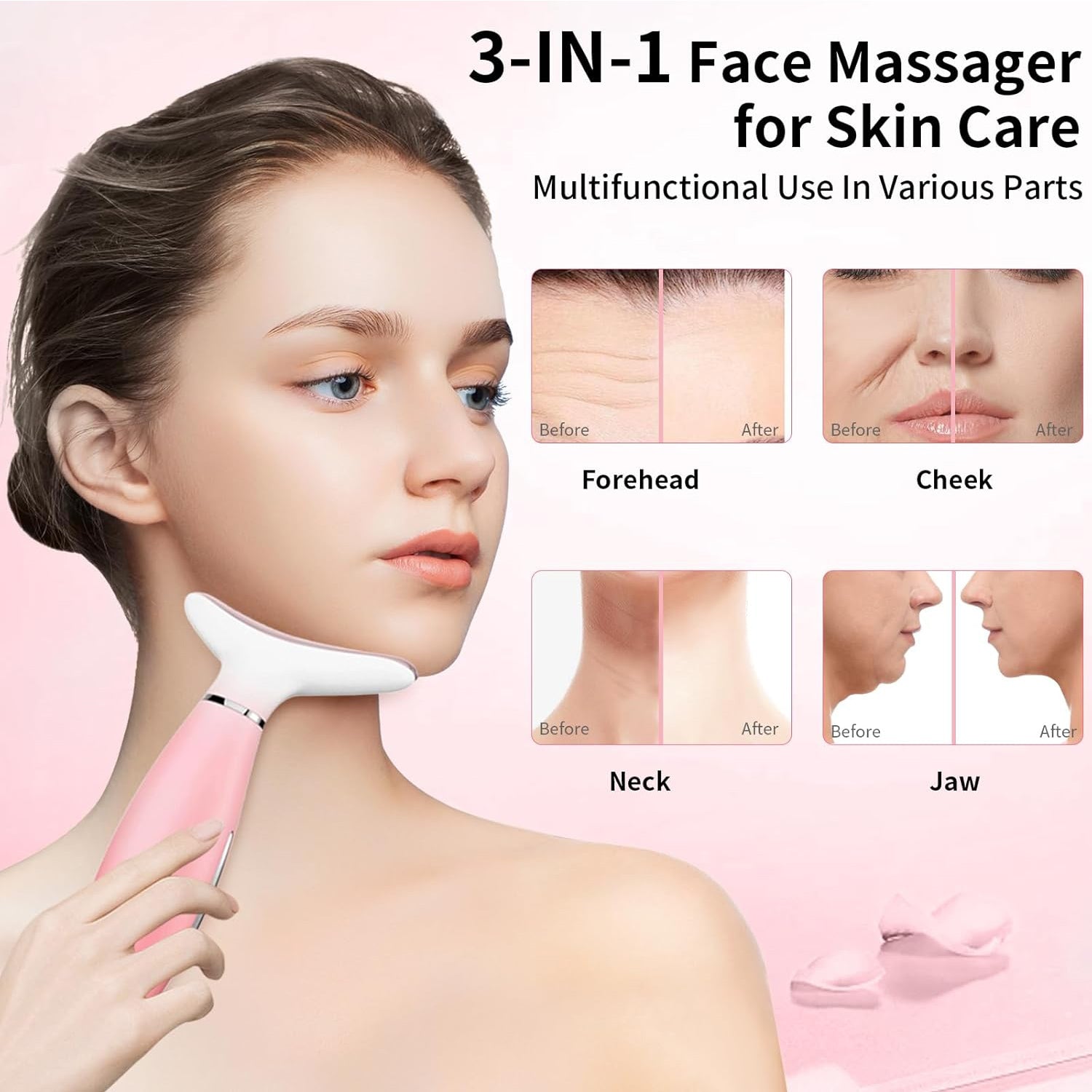 Revitalise & Sculpt: Premium 3-in-1 Neck & Face Massager