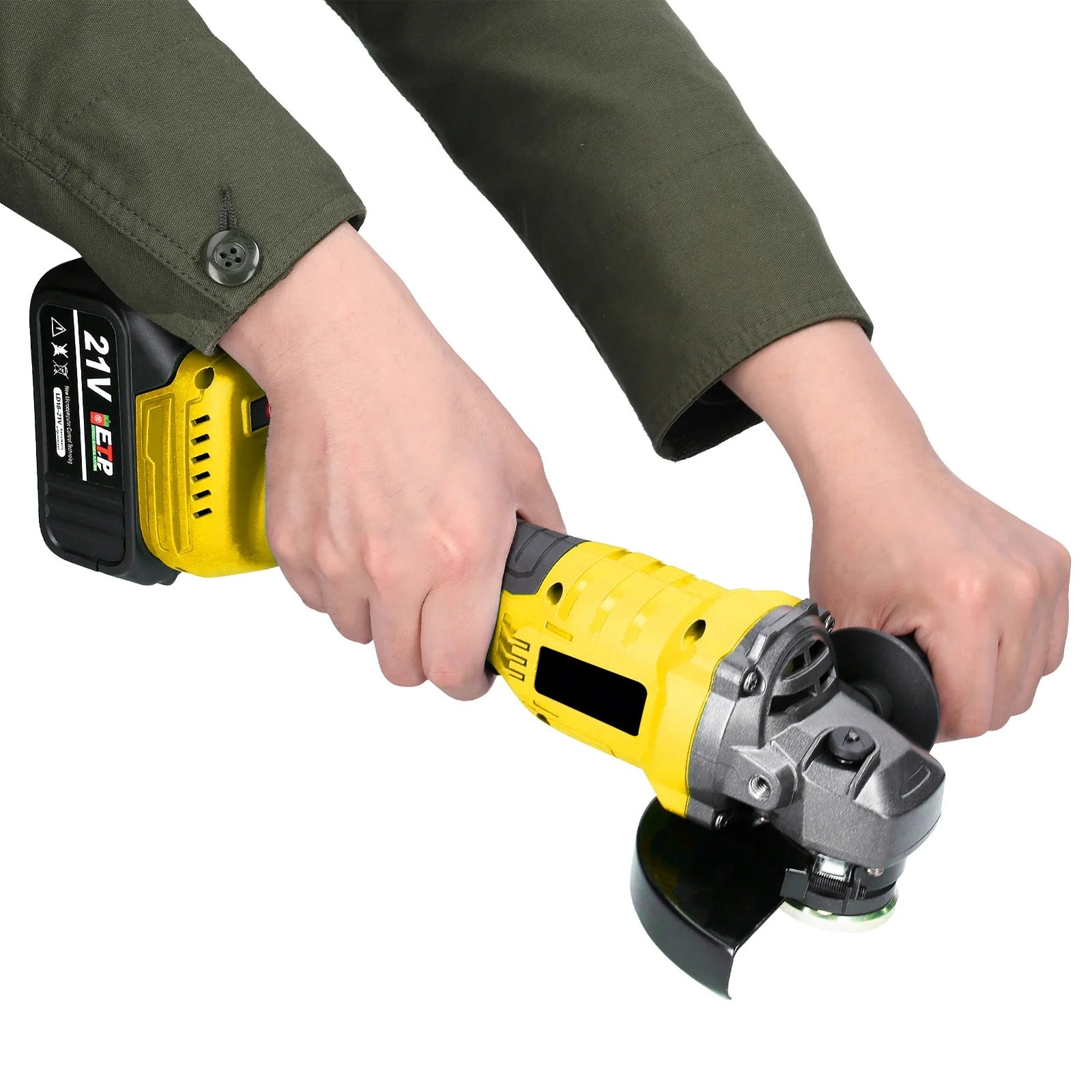 Cordless 125mm Angle Grinder with Battery & Charger
