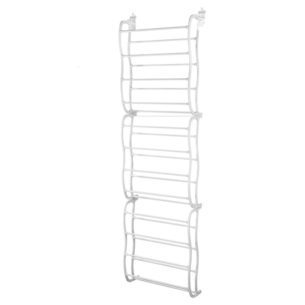 36 Pairs Over-The-Door Shoe Rack - Space-Saving Storage Solution