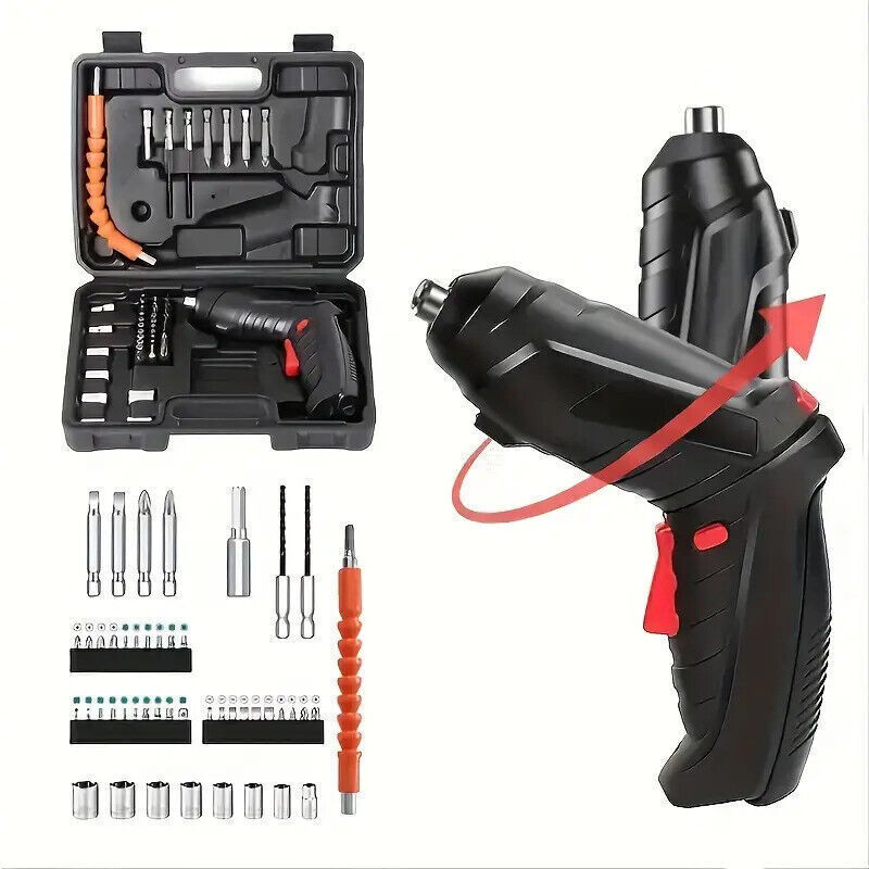 47PCS Rechargeable Electric Screwdriver Kit