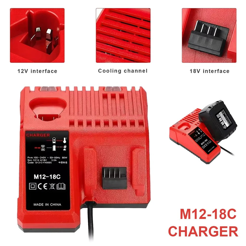 Versatile Li-ion Battery Charger for Milwaukee Batteries