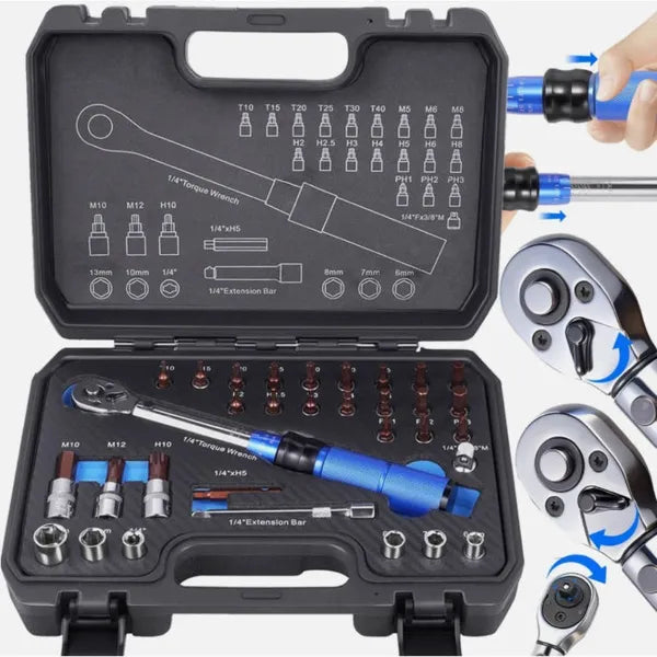1/4 Inch Industrial-Grade Adjustable Torque Wrench