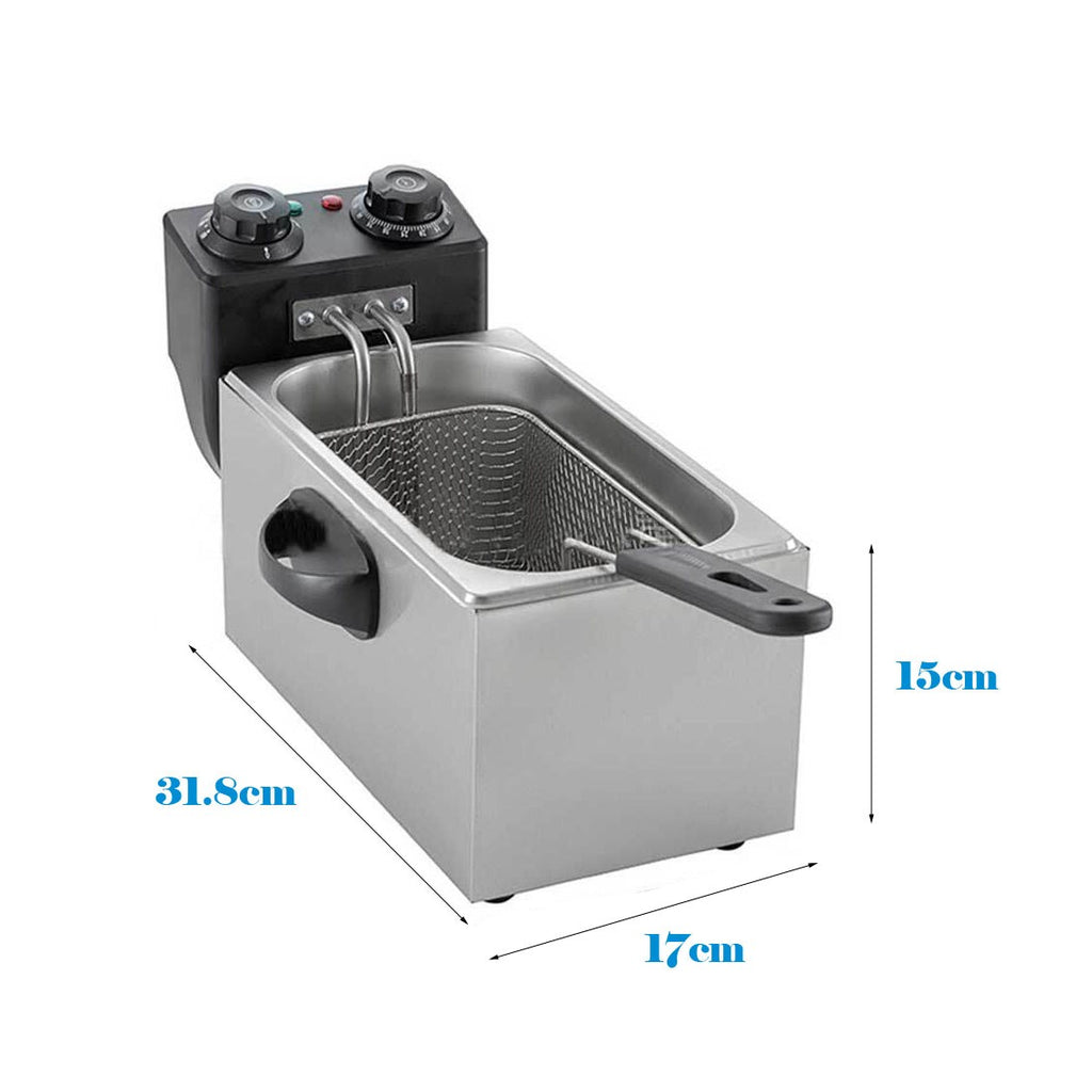 Versatile 4L Deep Fat Fryer with Timer - 2000W Power