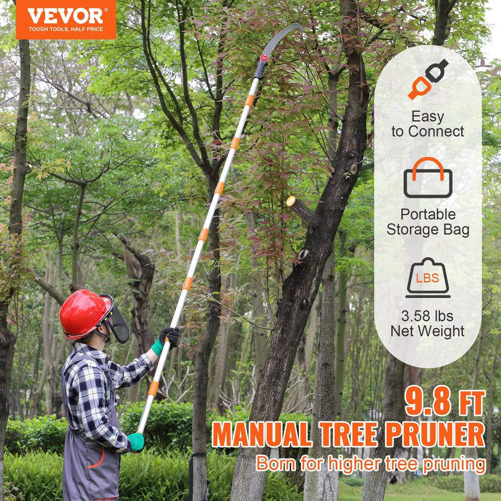 Extendable Manual Pole Saw for High Branches