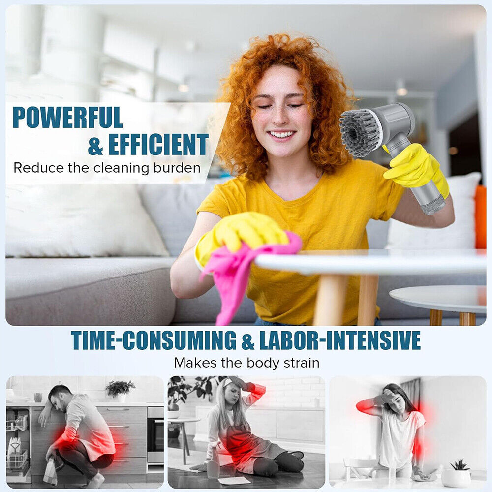 Turbo Spin Scrubber - Cordless & Rechargeable Cleaning Brush