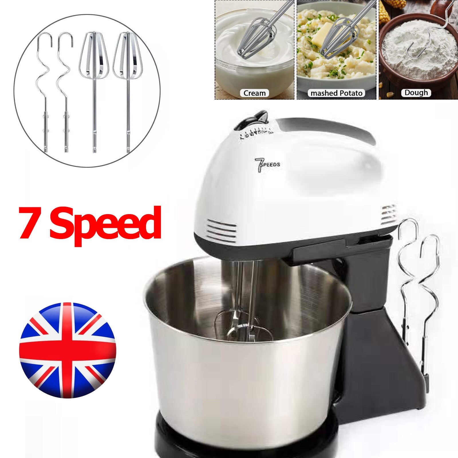Speed Electric Stand Mixer & Dough Kneader